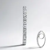 Cavill - Zilveren hanger 925 Sterling Zilver - 13 Ronde Cambodja Zirkonia 0,52 ct - Elegante Minimalistische Mooi Schitterende Zirkonen