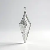 Cavill - Zilveren Hanger - 925 Sterling Zilver Platina Geplatineerd - 52 Cambodjaanse Ronde Zirkonen 0,357 ct - Elegante Monosono Collection