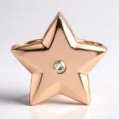 Cavill - Zilveren sterhanger rosé verguld - 925 Sterling zilver - I1 Argyle Rose de France diamant 0,02 ct - ronde briljant - elegant en tijdloos