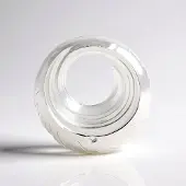 Cavill - Zilveren hanger - 925 Sterling zilver - Witte Braziliaanse topaas 0,032 ct - Rond 2 mm - Modern spiraalvormig design - Monosono Collection