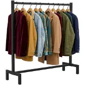 CLP Melva Kledingrek - Dressboy - Kledingstang - 120x38x120/zwart