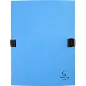 Exacompta 10x N'CLIP Map uitrekbare rug en klep - Lichtblauw - 21503E