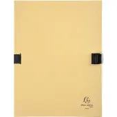 Exacompta 10x N'CLIP Map uitrekbare rug en klep - Mastiek - 21525E