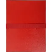 Exacompta 10x Map uitrekbare rug en klep in Balacron - 24x32 cm - Rood - 629E