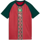 Puma Functioneel shirt 'Marokko' ecru / donkergroen / donkerrood