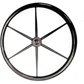BREG RVS boot stuur - Ghost Carbon - 6 spaken