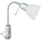 TRIO LIGARA - Stekkerspot - Nikkel mat - excl. 1x E14 10W - Flexibel - Geïnstalleerde schakelaar