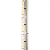 Globo Spotserie Globo Lombardia LED - Nikkel mat/Acryl - 3 lichts