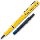 Lamy 1240180 safari rollerpen, geel, met inktpatroon