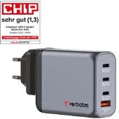 Verbatim - GNC-100 GaN Charger 4 Port 100W USB-A/USB-C