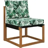 vidaXL Buitenbankkussen Polyester Bladpatroon 60 x 50,5 x 8 cm