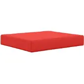 vidaXL Buitenbankkussen Polyester Rood 60 x 50,5 cm