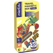 MierEdu Magnetische Puzzeldoos - Vrachtwagens - Bevat 2 Scènes - Meer Dan 30 Magneten - 3 Jaar