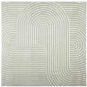 vidaXL Binnen- en buitenkleed PALMERAS Groen 120 x 120 cm Polyester