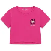 GUESS Meisjes crop T-shirt Purple Dragonfruit