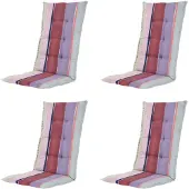 Madison kussen hoge rug nox - 123x50x5cm set van 4