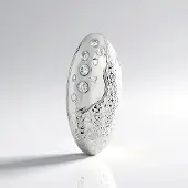 Cavill - Zilveren Hanger - 925 Sterling Zilver - Ovale Zirkoon 0,20 ct - Elegant Sieraad - Fonkelend 23x11 mm - Dames Sieraad
