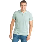 Privata Heren Korte Mouwen Katoenen Poloshirt met Zak PRI2631