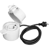 Ledvance SMART+ Buitenstopcontact, Wit, Kunststof, IP44, Tuin, Klasse I, 25.000 uur