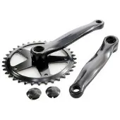 Vinty crankstel 36t 152 zwart
