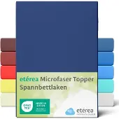 Eterea Cosmesi Naturale etérea Microvezel Topper Hoeslaken – Marineblauw – 90x200 / 100x200 cm