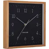 Karlsson Neat Cuadrado Wandklok | 29.2x29.2x4.5cm | Zwart