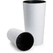 HowHomely Urbanika - Bloempot - Wit - H36 cm - Modern Design