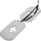Behave - Lange ketting kruis met hangers zilver kleur - 82 cm