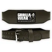 Gorilla wear Halterriem - 4 Inch Padded Leren Lifting Belt - Legergroen - 2XL/3XL