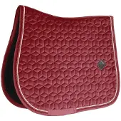 Kentucky Horsewear Horsewear - Zadeldoek velvet jumping bordeaux pony