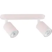 TK Lighting Plafondspot Livia, roze, 35 cm, 2-lamps, metaal, GU10 dimbaar, paars / roze / rose, Kinderkamer, metaal, halogeen spot