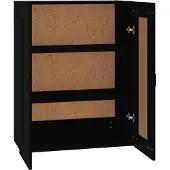 vidaXL Hangkast 69,5x32,5x90 cm zwart