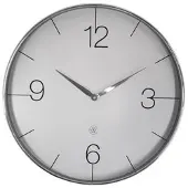 Nextime nXt Finesse Large – Wandklok – 51 cm – Plastic – Chroom/Groen – Stil