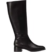 Wonders Dames Leren Laarzen Bonjour 03 Zwart (39), Leer, 1 tot 3 cm, Ritssluiting, Casual, Klassiek D-1803_5121_5792