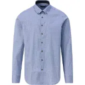 Bugatti Overhemd blauw / wit