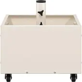 vidaXL Parasolstandaard, wit, 45 x 45 x 45 cm, staal