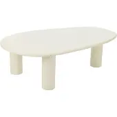 Jline Bijzettafel Bali Mdf/Pvc Wit Groot