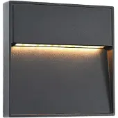 vidaXL LED-buitenwandlampen 2 st 3 W vierkant zwart
