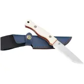 ØYO Oyo Svalbard Knife W/ Leather Sheath, mes, wit