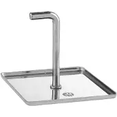 Hendi Vierkante Voedselring Duwer – 80 x 80 x (H) 55 mm – Roestvast staal – Vaatwasserbestendig
