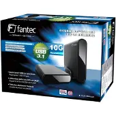 Fantec DB-ALU31, zwart, 3,5 inch, SATA, USB 3.1, Type-C