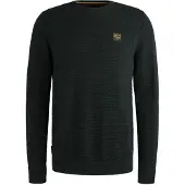 PME Legend Mouliné Structure Trui Navy | Donkerblauw | Maat 3XL