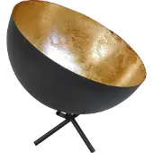Masterlight Vloer-tafellamp Industria 30 Uplighter gunmetal met goud