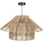 Mica Decorations Elsa Hanglamp - H28 x Ø50 cm - Jute - Lichtbruin