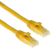 Intronics IS8801, 1 meter, Cat6, U/UTP (Twisted Pair), RJ-45 connector, RJ-45 connector, geel