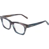 Ferragamo Bril - - SF3025 - Acetaat - Gestreept zandblauw - Dames