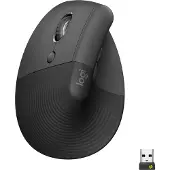 Logitech Lift Verticale Ergonomische Muis Linkshandig Zwart