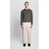 Lyle & Scott Tonal Superfine Crew Neck Jumper Iron Gate Size: XS | Sweaters Outlet | Heren | Grijs