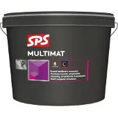 SPS Multimat | Matte Muurverf en Plafondverf 4 LTR - Donkere kleur|1
