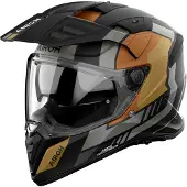Airoh Bandit Horn, avonturenhelm ,Mat Zwart/Grijs/Bruin/Goud ,L